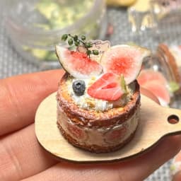 Handmade Premium Mini Food Set - Sandwich/Cake/Rainbow Cake/Hot Dog | Artisan Dollhouse Decor | Customizable Baking Miniatures