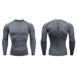Sword Print Long Sleeve Compression Shirt for Men Athletic Quick Dry Tshirts Tops Gym Workout Running Baselayers Undershirts