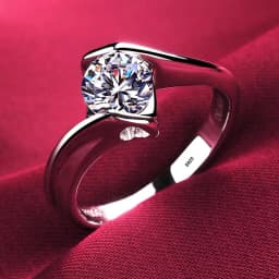 With Certificate Luxury 18K White Gold Rings,100% Solid Silver 925 Ring, High Quality Zirconia Diamond Wedding Band for Women