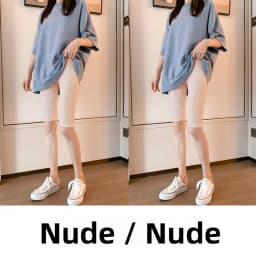 Women's Modal Short Pants Thin High Waist Elastic Slimming Black Base Layer Pants Can Be Worn outside Five-Quarter Length Summer