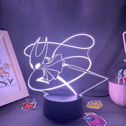 Hollow Knight Game 3D Led Neon Night Lights Birthday Toys Cool Gift For Friend Kid Bedroom Table Colorful Decor Hornet Lava Lamp