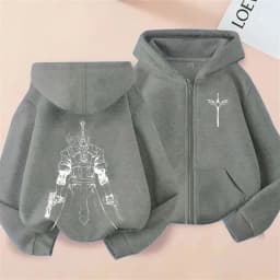 Game Devil May Cry Dante Graphic Zipper Hoodie Men Women Clothing Gothic Casual Oversized Zip Up Jacket Sweatshirt Streetwear