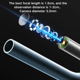 1.8’’ Screen Ear Camera Instant On/Record, Home & Pet Otoscope for Kids/Adults/Dogs/Cats, HD Visual Ear Cleaner