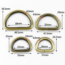 5/10Pcs 20/25/32/38mm D Ring Metal Buckles Webbing for Bag Strap Handbag Loop Connect Hook Dog Collar Clasp Bags Accessories
