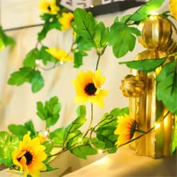 2/5/10M Watermelon Leaf String Light Leaf Wall Leaves for Room Garden Office Wedding Wall Decortion Battery Powered