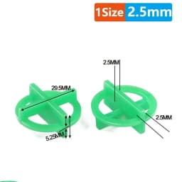 50/500Pcs Ceramic Tile Leveling System Spacers Clips Wedge for Tiling Fixing Floor Wall Gap Leveling System Construction Tool