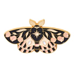 Moth Enamel Pin Moon Star Eye Leaf Animal Badges Brooches for Women Bag Hat Backpack Accessories Jewelry Gift for Friends