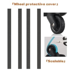 2Pcs Replacement Luggage Wheels for Suitcases Silent Repair Spinner Caster Rubber Wheels Trolley Parts Luggage Accessories