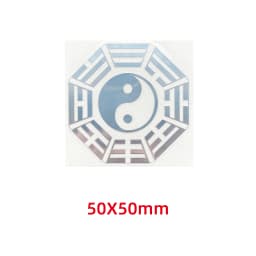 Five elements Yin and Yang Tai Chi Eight diagrams pattern metal stickers mobile phone stickers laptop car stickers decoration