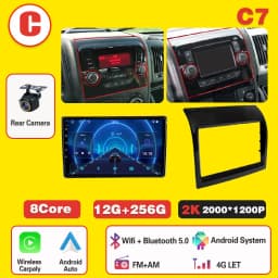 Android 16 For Fiat Ducato 2005-2025 Citroen Jumper Peugeot Boxer Dodge Ram carplay radio auto android head unit multimedia play
