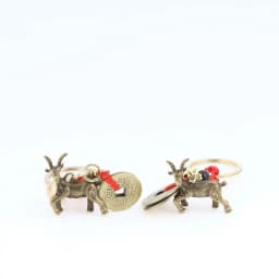 New Year 2027 Sheep Lucky Pendant Keychain Pi Xiu Feng Shui Wealth Key Ring Vintage Red String Knot Bag Pendant Jewelry Gift