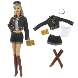 1 Set Doll Clothes 1:6 Scale Dress Outfit for 11.5 Inch 30cm Doll Many Style for Choice Gifts for Girls Doll Accessories #9