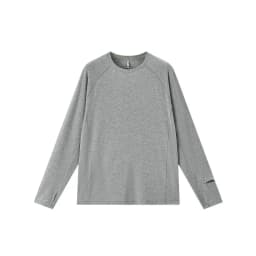 Men's Merino Wool Blend Base Layer Long Sleeve Shirt Lightweight Breathable Athletic Top for Hiking Running Quick Dry Outdoor