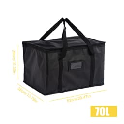 70L Insulated Thermal Cooler Bag Insulation To Keep Cold Large Capacity Portable Lunch Bag Zip Picnic Camping Tin Foil Food Bags