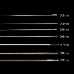 1-7Pcs 0.3-0.9mm Stainless Steel Beading Needles Easy Thread String Cord Test Tube Packaging Pins For DIY Jewelry Making Tools