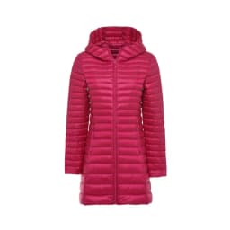 Winter Lightweight Down Jacket Women Mid Length White Duck Down Puffer Coat Woman Portable Slim Fit Fashion Outerwear JK-070