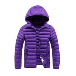 Mens Quilted Warm Parkas White Duck Down Padded Winter Jacket Hooded Mens Puffer Jacket Waterproof Lightweight Outdoor Outwear