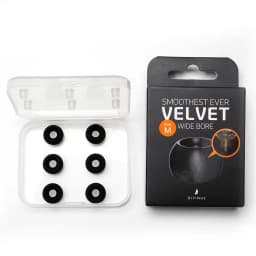 ELOIT/DIVINUS Velvet Wide Bore Silicone Earphone Eartips For 4-6mm Nozzle, Soft Deeply Ear Tips For Earbuds Tanchjim 4U,Davinci