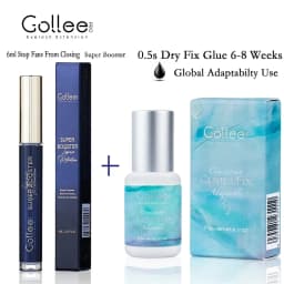 Gollee All Weather 0.5S Quick Drying Eyelash Extension Glue Professional Eyelash Adhesive Super Bonder Eye lash Booster
