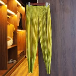 Miyake Pleated Radish Pants Women's Loose Thin Harem Pants Pleated Calf Solid Color Versatile Simple Oversized with Elasticity