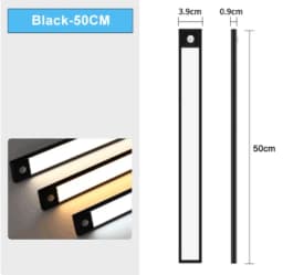 Night Light TYPE-C USB Lights Motion Sensor LED Three Colors In One Lamp For Kitchen Cabinet Bedroom Wardrobe Indoor Lighting