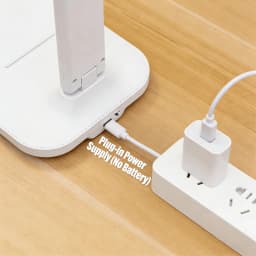 Foldable Eye Protection Desk Lamp, Supports Three-Speed Dimming, Supports USB Charging and Plug-In Two Styles, and Has Learning