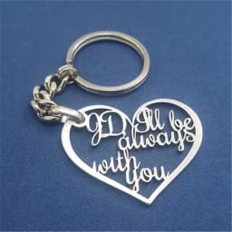 Custom Name Keychain Personalized Stainless Steel Pendant Keychains for Women Men Customized Nameplate Keyring Jewelry Gifts