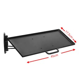 Racing emulator aluminum bracket special plate wall-mounted telescopic adjustment handle wireless mouse rotating keyboard holder