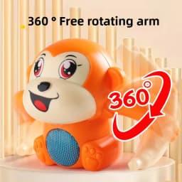 1 baby toy electric rolling monkey light music puzzle sound prompt monkey children's toy gift preschool education toy