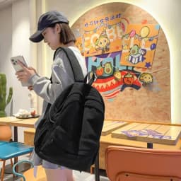 Solid Nylon Soft Sewing Thread Zipper School Bags 2026 High Quality Large Capacity Bags Corduroy Casaul Softback Youth Backpack