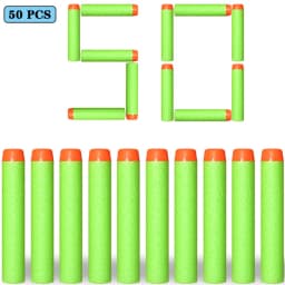 7.2cm 100pcs for Nerf Soft Bullets Darts Round Head Refill Sponge Darts Kids Children Toy Gun Bullets for NERF N-Strike Blasters