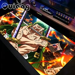 Roronoa Zoro One Piece Anime Black Mouse Pad HD Printing Gaming Mousepad PC Keyboard Carpet Non-Slip Office Non-slip Desk Mat
