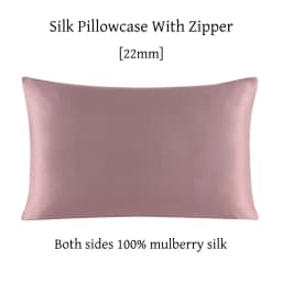 22 Momme Silk Zipper Pillowcase 1pc 100% Nature Mulberry Silk Muticolor Pillow Case For Healthy Standard Queen King