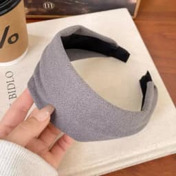 Autumn And Winter Women'S Suede Wide Headband - High Quality Pressed Hair Headband, Multiple Colors Available