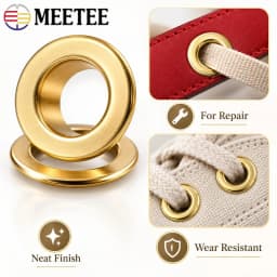 50/100Pcs 4-15mm Pure Copper Eyelet Grommets Belt Hole Rivets Shoe Lace Rings Webbing Grommet Apparel Repair Sewing Accessories