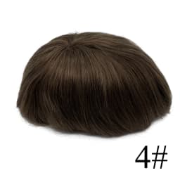 Full French Lace Bleach Knots Hairline Replacement System Toupee - Hair Replacement System for Natural Look Hair Extensions
