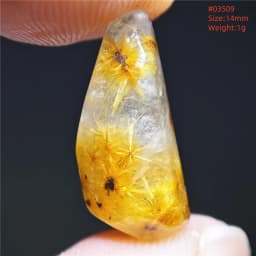 Natural Gold Rutilated Quartz Pendant Sun Flower Rutilated Quartz Jewelry Raw Material Love Women Brazil AAAAAAA