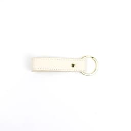 Custom Name Solid Color Safayano Pattern PU Leather Family Key Chain Christmas Birthday Gift Car Key Chain