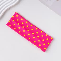 Y2K Retro Boho Breeze Wind Dot Stretch Women's Hairbands Korean Ins Fashion Wide Headbands Yoga Sports Dating Hair Accessories