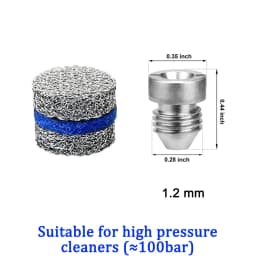 New Foam Cannon Orifice Nozzle Tips and Foam Maker Mesh Filter 0.9MM to 1.4MM Foam Generator For Washing Automotive