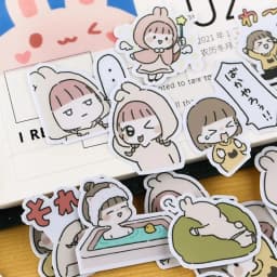 40pcs Sweet Couple 4 Cute Kawaii Self-made Fashion Girl Scrapbooking Stickers /Decorative Sticker /DIY Craft Photo Albums