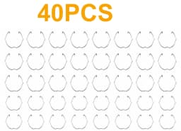 JOYINLED 10/20/40PCS Spotlight Clips Lamp Retaining Spring Clip Bulb Holder Ring for 52mm MR16 GU10 LED Spot Light Downlights