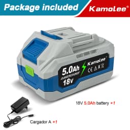 Kamolee 18V 5000mAh Lithium-ion Battery, Suitable for Kamolee Power Tools