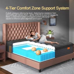 Viscountess Gel Memory Foam Mattress Queen Double King Single Bed Pocket Spring Foam Euro Top 30cm