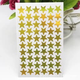 5 sheets Glitter Star Stickers for School Teacher Reward Sticker Cute Gifts Party Decor Business Label Scrapbooking Sticker