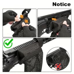 Hunting Bullet Shell Bag Military Gear Ammo Brass Shell Catcher Mesh Trap Nylon Mesh Bag Capture Black Collection Bag Ammo Bag