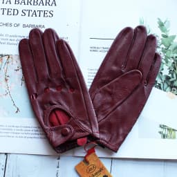Women's Single-Layer Unlined Thin Driving Leather Gloves Hollow Style Outdoor Cycling Driver Gloves Free Shipping