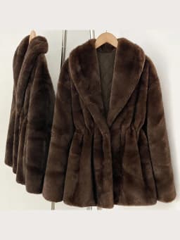 Mumaroho 2026 Winter Women Luxury Faux Fur Jacket Plush Coat Thick Warm Heavyweight Soft Fuzzy Outerwear Overcoat Thermal Lining