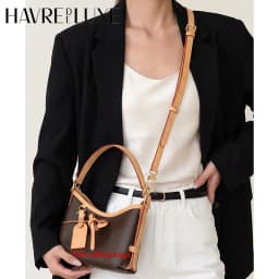 Adjustable Vachetta Leather Replacement Shoulder Strap For Carryall Nano Bag Crossbody Bag Strap Accessories