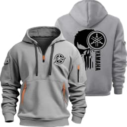 2026 New Yamaha Logo Motorcycle Racing Team Men Half Zipper Hoodie Spring Male Sweatshirt Fashion Sports Men's Pullover Clothes